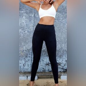 Jungmaven hemp high rise legging black small